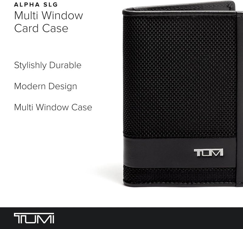 Tumi 01192274 ألفا SLG حافظة بطاقات متعددة النوافذ منتج رسمي أصلي، أسود، مقاس واحد - Image 2